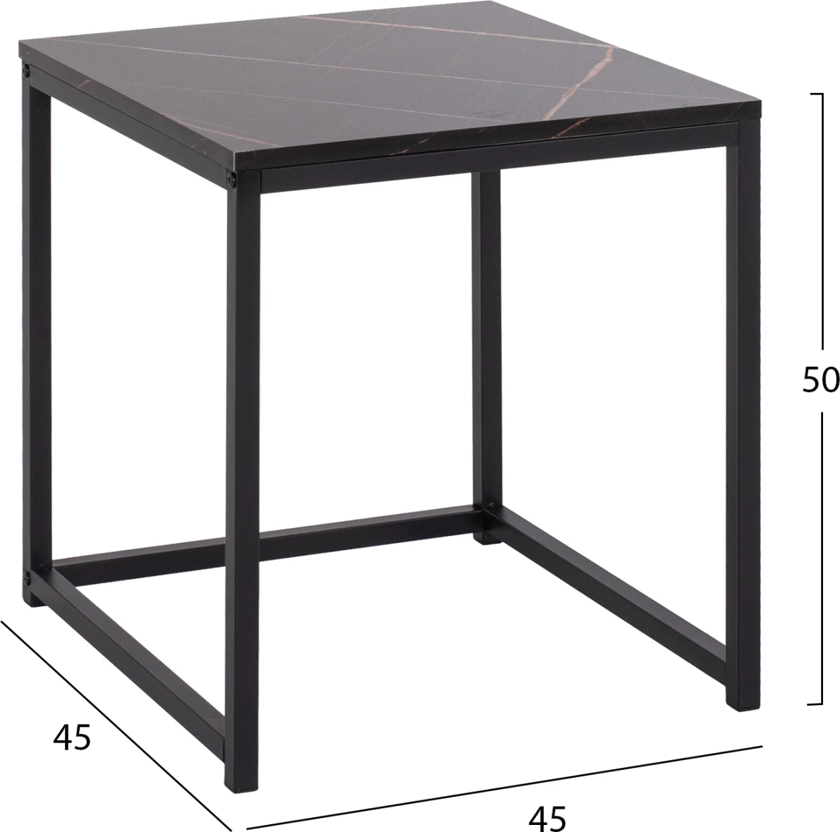 Tavolina anësore GRELAY set 2 copë MDF & metal 45Χ45Χ50Hcm.FH8762.13 6