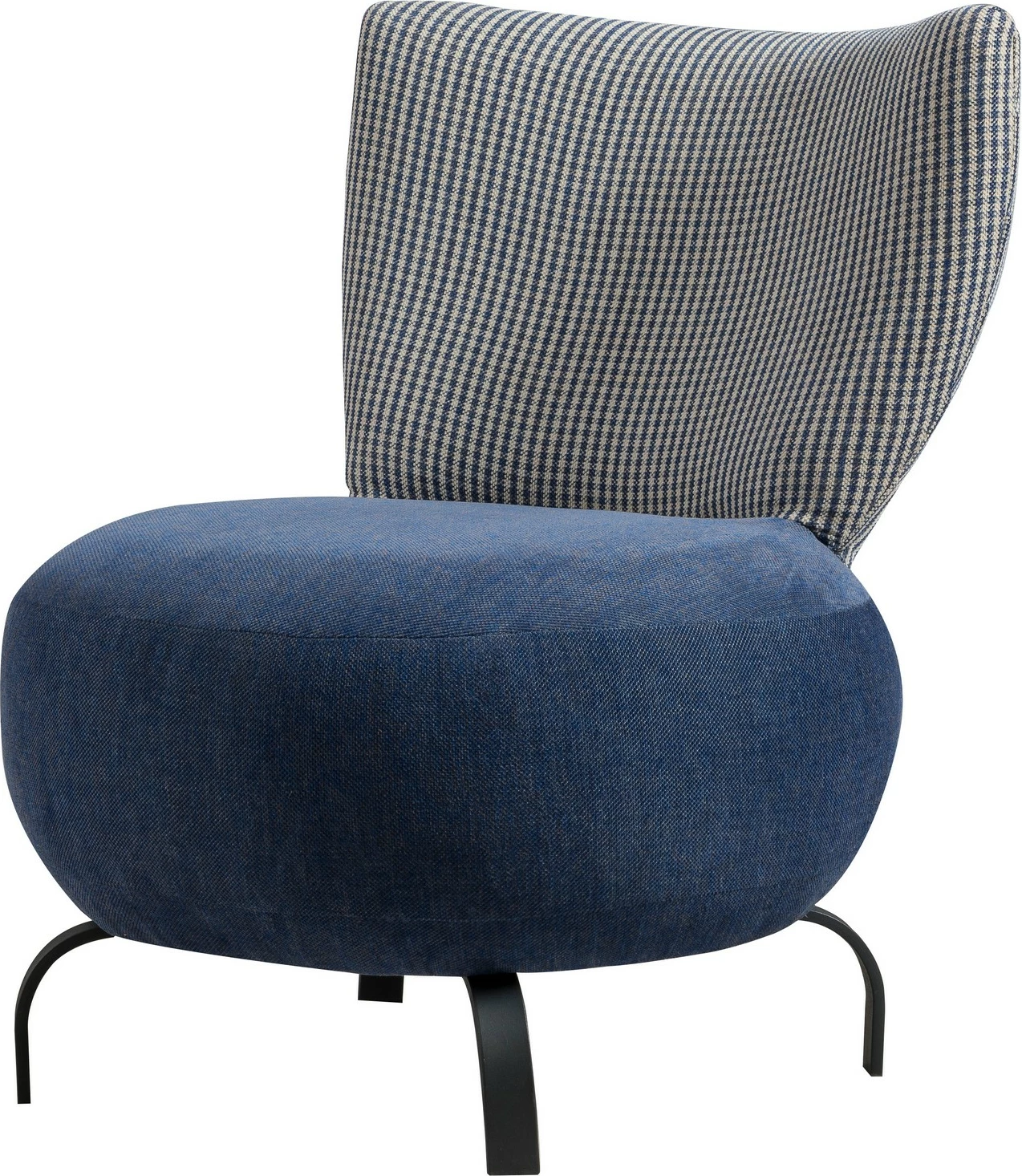 Karrige wing Atelier del Sofa, Loly, ngjyrë kaltër e errët