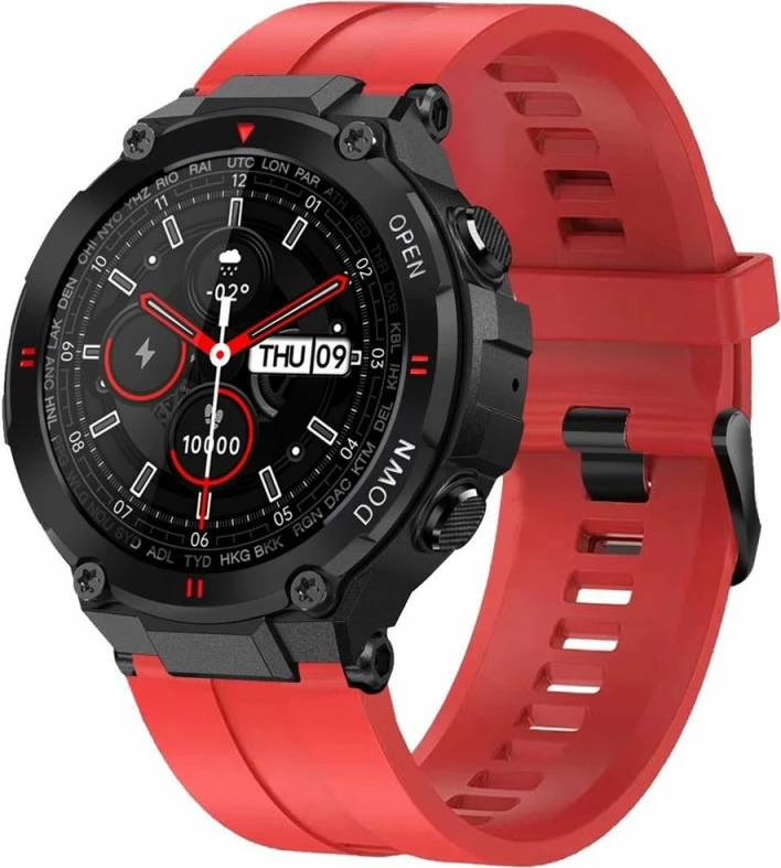 Smartwatch Gravity për meshkuj, e zezë