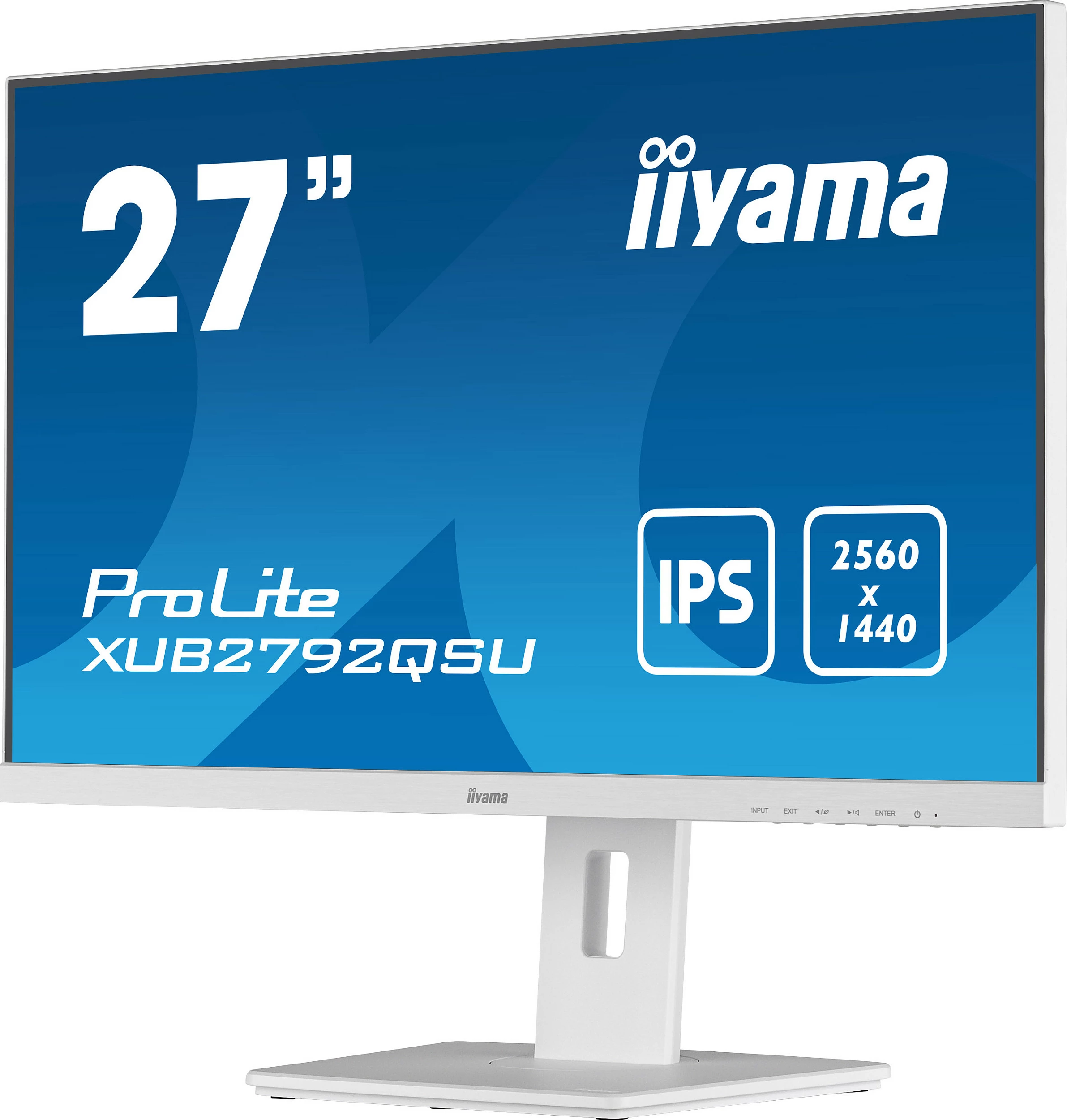 Monitor iiyama ProLite XUB2792QSU-W5, 27", WQHD 2560x1440, IPS, FreeSync, USB Hub, Altoparlantë, i Bardhë