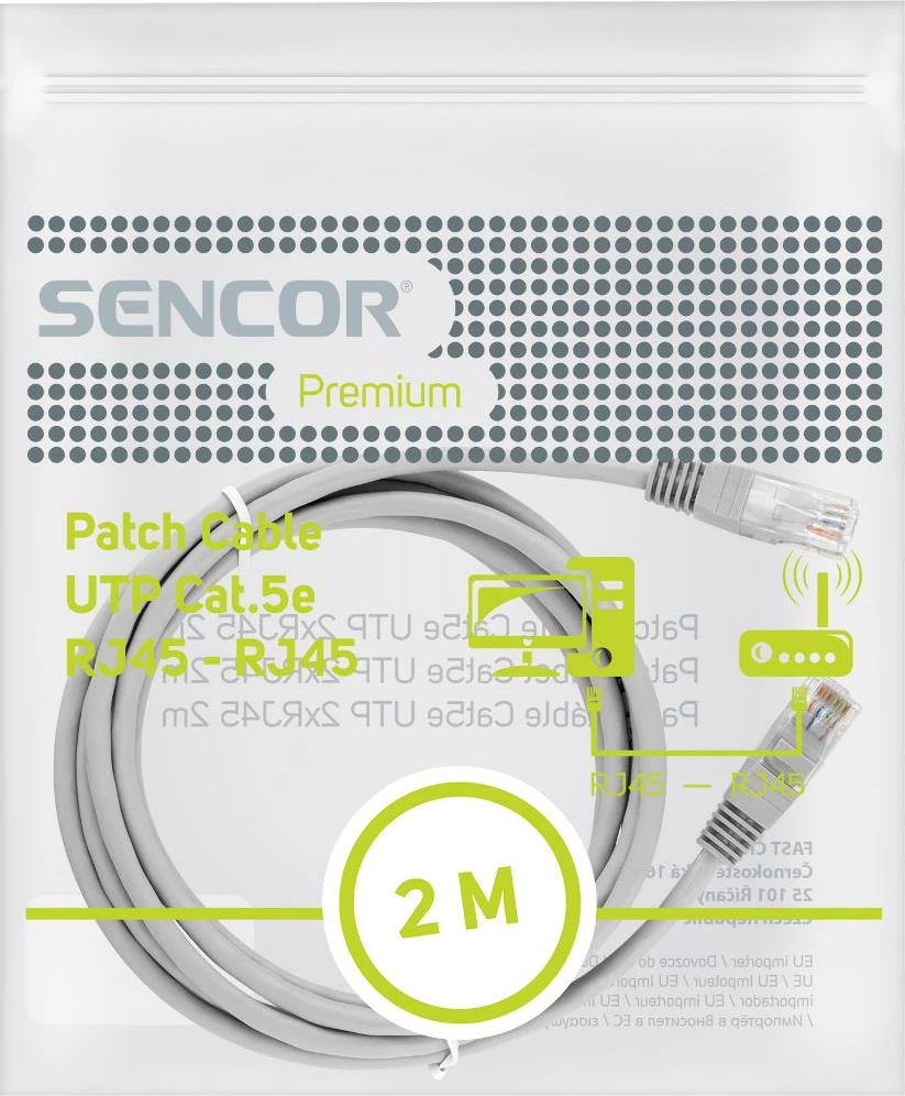 Sencor SCO 560-020 CAT5e UTP 2xRJ45 2m