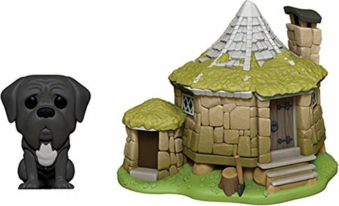 Figurinë vinyl koleksionuese Funko POP Town Harry Potter Hagrid's Hut me Fang, set