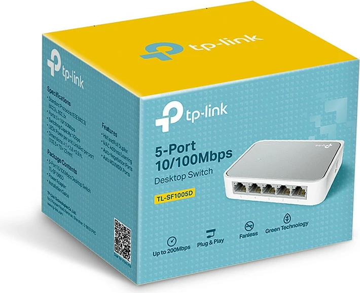 Switch TP-Link TL-SF1005D, Managed, Fast Ethernet (10/100), Full duplex