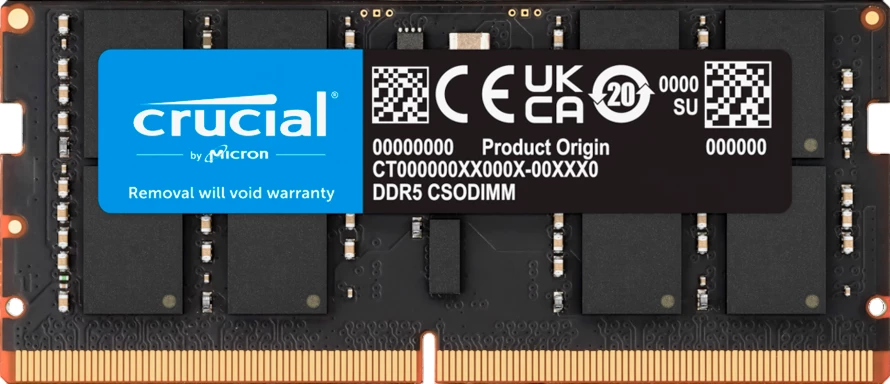 RAM Memorje Crucial DDR5-6400 CSODIMM 32GB CL52 SODIMM 262-pin (1 copë)