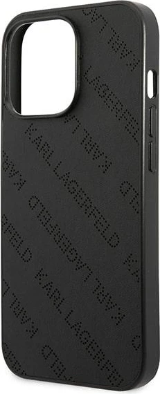 Mbështjellës Karl Lagerfeld Perforated Allover për iPhone 13 Pro / 13 6.1", i zi