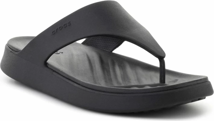 Sandale flip-flop për femra Crocs Getaway Triangle Flip, të zeza