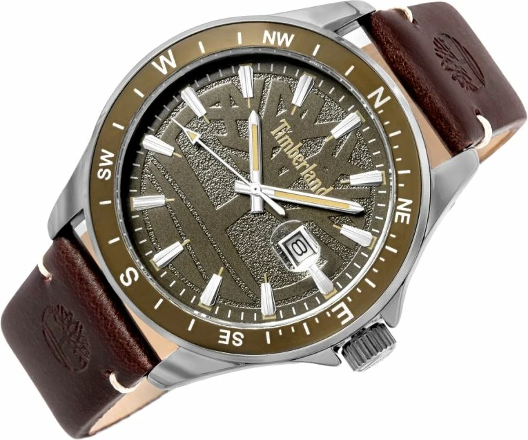 Orë dore meshkuj Timberland Swampscott TBL.15941JYUK/53, jeshile/kafe, set me çantë