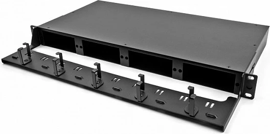 Patch panel fibër optike DeLOCK 19" HD 1U, rackmount, i zi