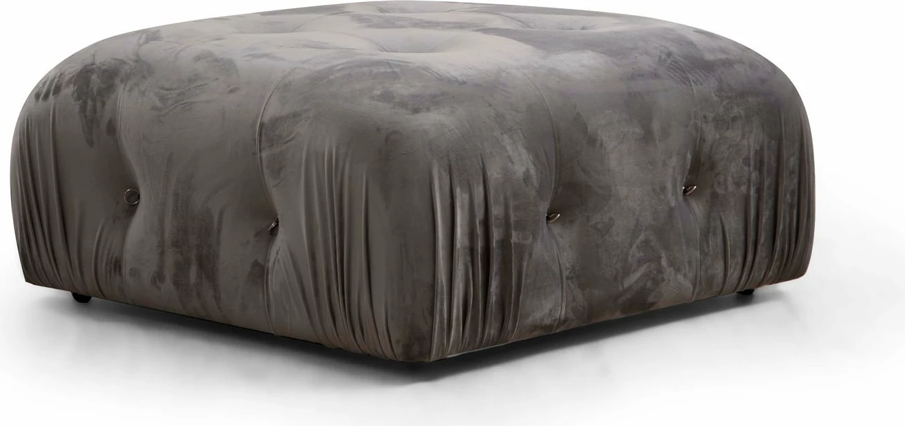 Këndare Atelier del Sofa, Bubble Corner (L1-O1-1R-Puf), ngjyrë gri