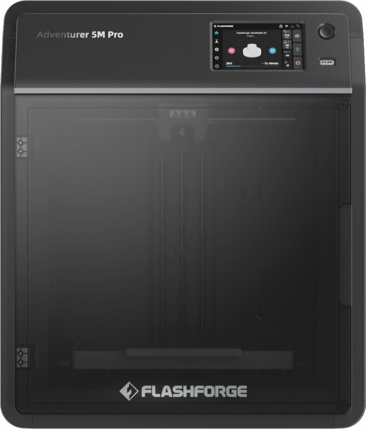 Printer 3D Flashforge Adventurer 5M Pro, 220 x 220 x 220 mm, FFF, 1 kokë, e zezë