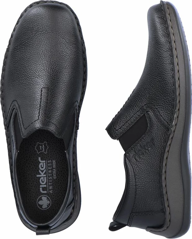 Këpucë për meshkuj Rieker, të zeza