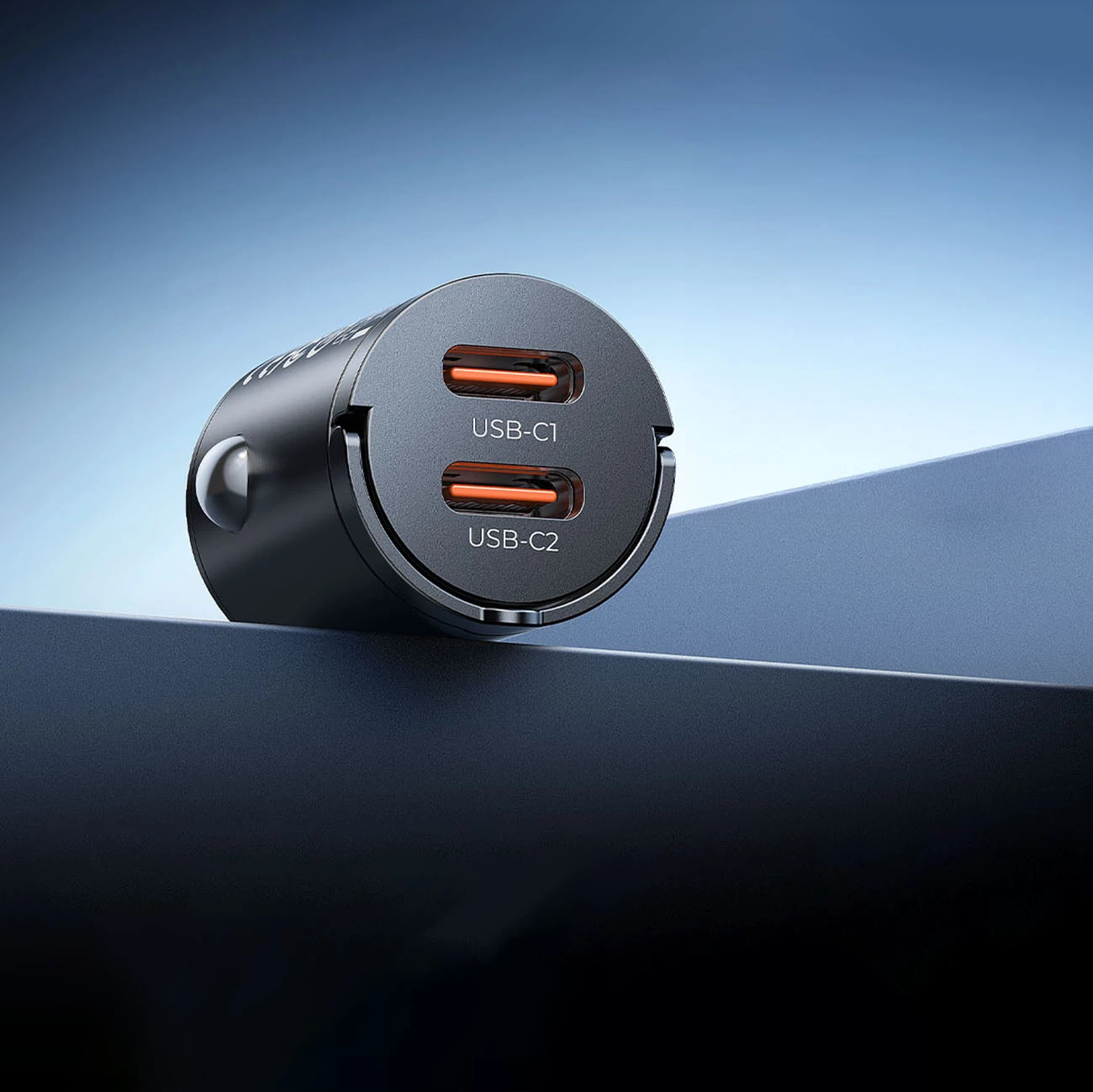 Karikues veture Orico MiniRing 30W, 2x USB-C PD/QC/PPS, i zi, në kuti