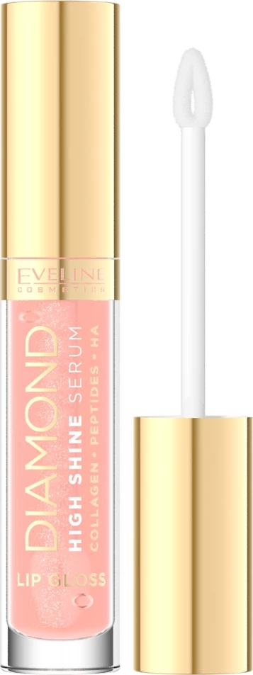 Lip gloss-serum për femra Eveline Cosmetics Diamond High Shine Serum 17 Juicy Peach, 5ml
