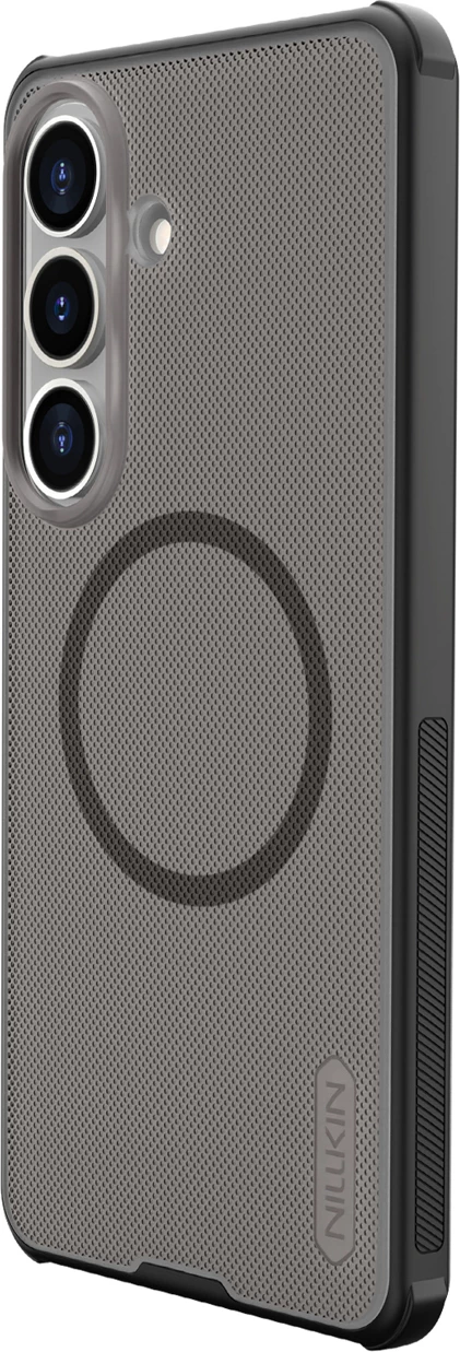 Mbështjellës Nillkin Super Frosted Shield Pro magnetik (MagSafe) për Samsung Galaxy S26, PC+TPU, i tejdukshëm i zi