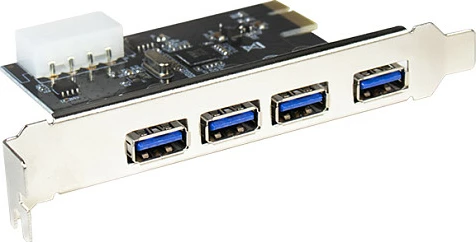 Kartelë PCIe LogiLink PC0057A, 4 porta USB 3.0, 5 Gbit/s