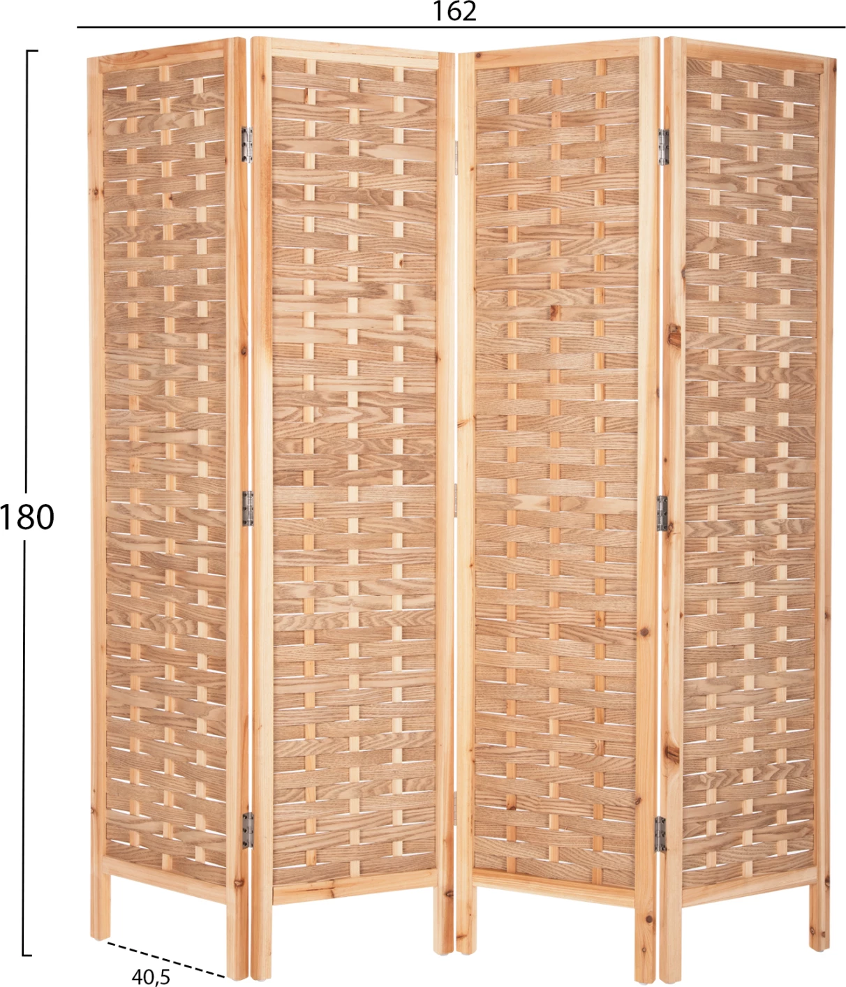 Ndarës me 4 fletë SENTINEL FH4227 bambu ngjyrë natyrale 162x2,5x180Hcm