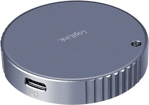 Kuti e jashtme SSD NVMe LogiLink, USB 3.2 Gen2x1, USB-C, 100W PD, magnetike, gri