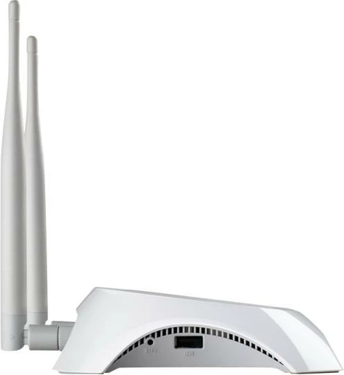 Router Wi‑Fi, TP-Link TL-MR3420, 300Mbps Wireless N, hotspot 3G/4G me USB, me dy antena, i bardhë