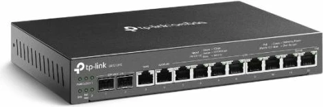 Ruter VPN Gigabit TP-LINK Omada ER7212PC, 3-në-1, 12 porte, PoE 110W, i zi