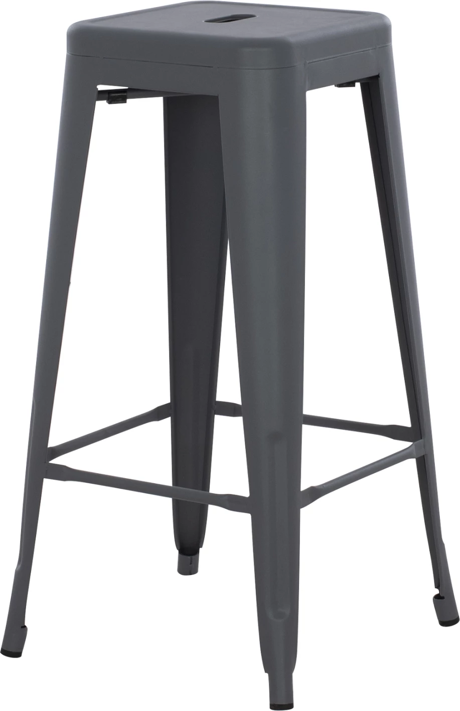 Karrige për bar MELITA-PRO FH8642.50 metalike, ngjyrë gri, 43x43x78H cm