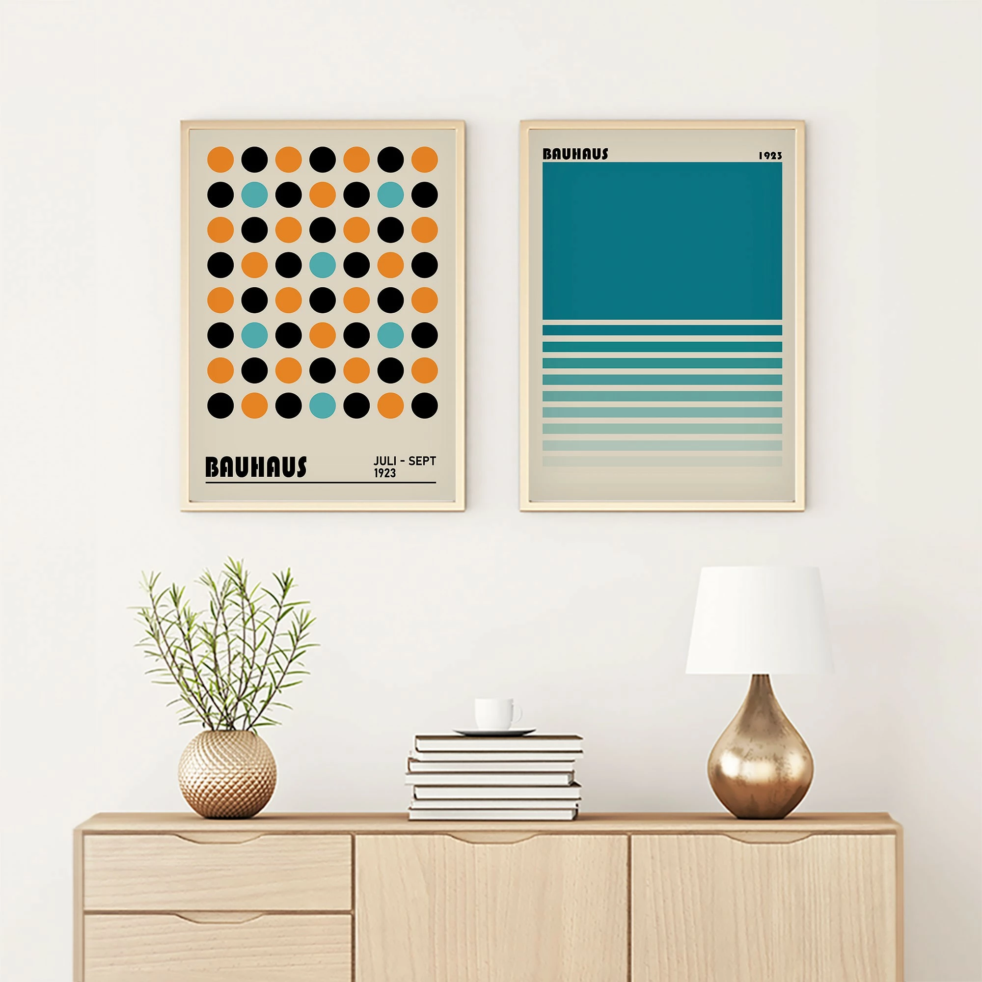 Pikturë dekorative me kornizë, MDF, 2 copë, Wallity, Huhu249, 50x70 cm