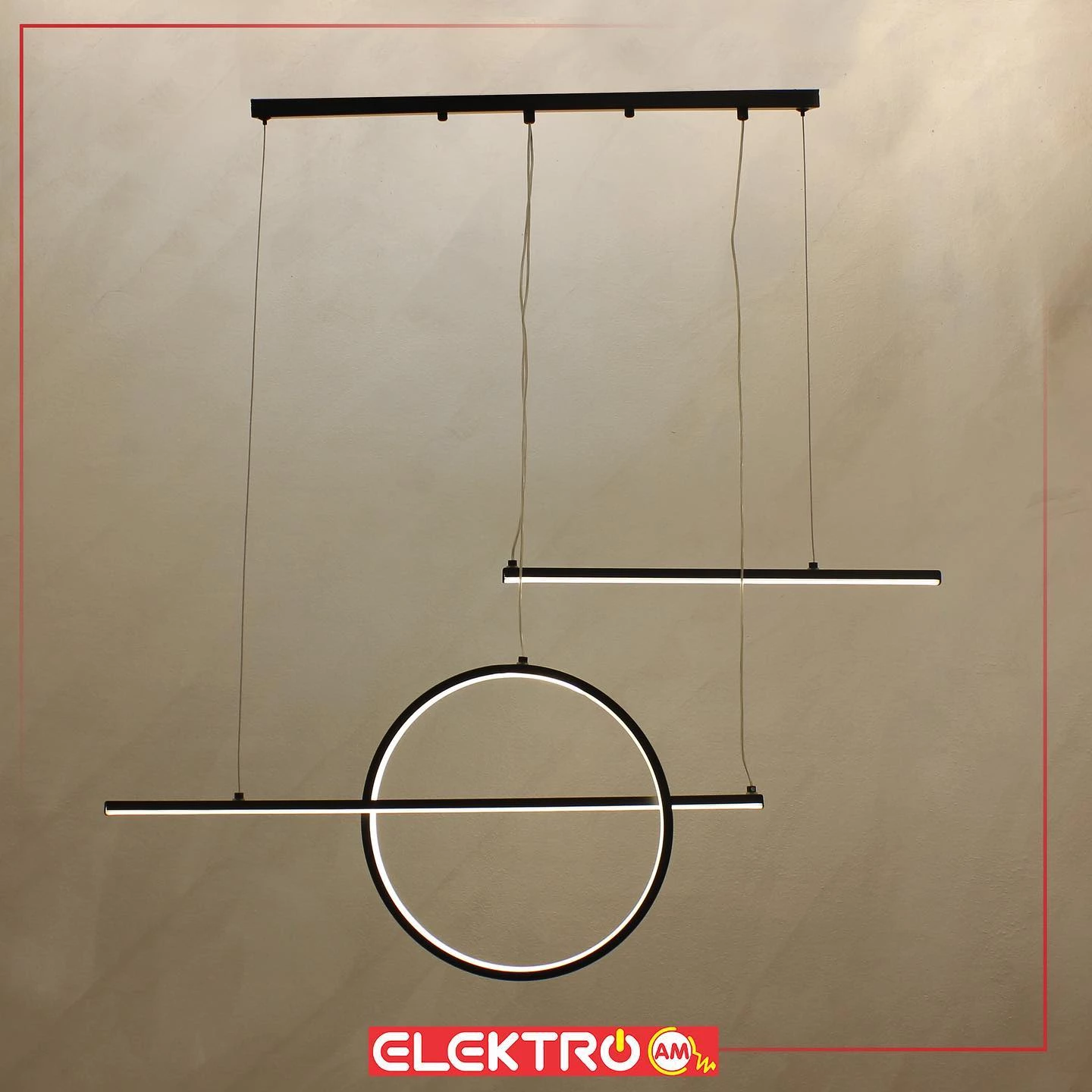 Abazhur trapezarie LED 3008-BK