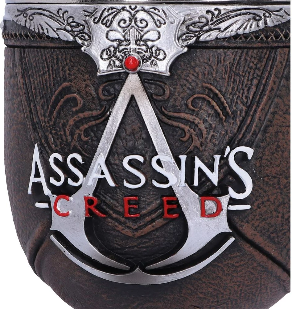 Kupë gobleti Nemesis Now Assassin’s Creed Goblet of the Brotherhood 20.5 cm, e zezë/argjendtë