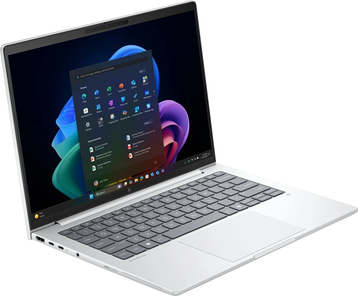 Laptop HP EliteBook 8 G1a, Ryzen AI 7 PRO 350, 14" WUXGA, 24GB RAM, 512GB SSD, Pike silver aluminium