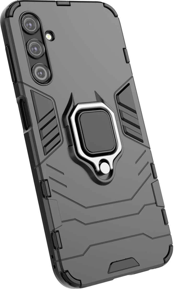 Mbështjellës Hurtel Ring Armor për Samsung Galaxy A24 4G, me unazë, i zi