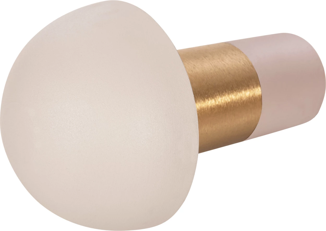 Llambë tavoline Pune, FH4245.10, metal, ngjyrë bezhë-ari, Φ20,5x32,5H cm