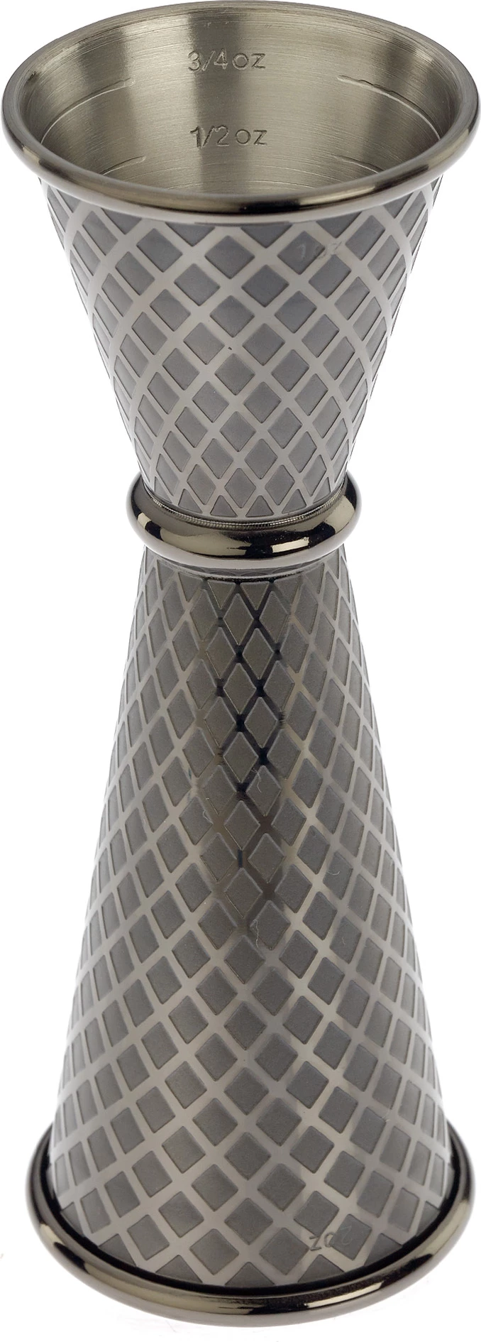 Matës koktej (jigger), BarFly, Diamond Lettice stil japonez, 30/60 ml, e zezë