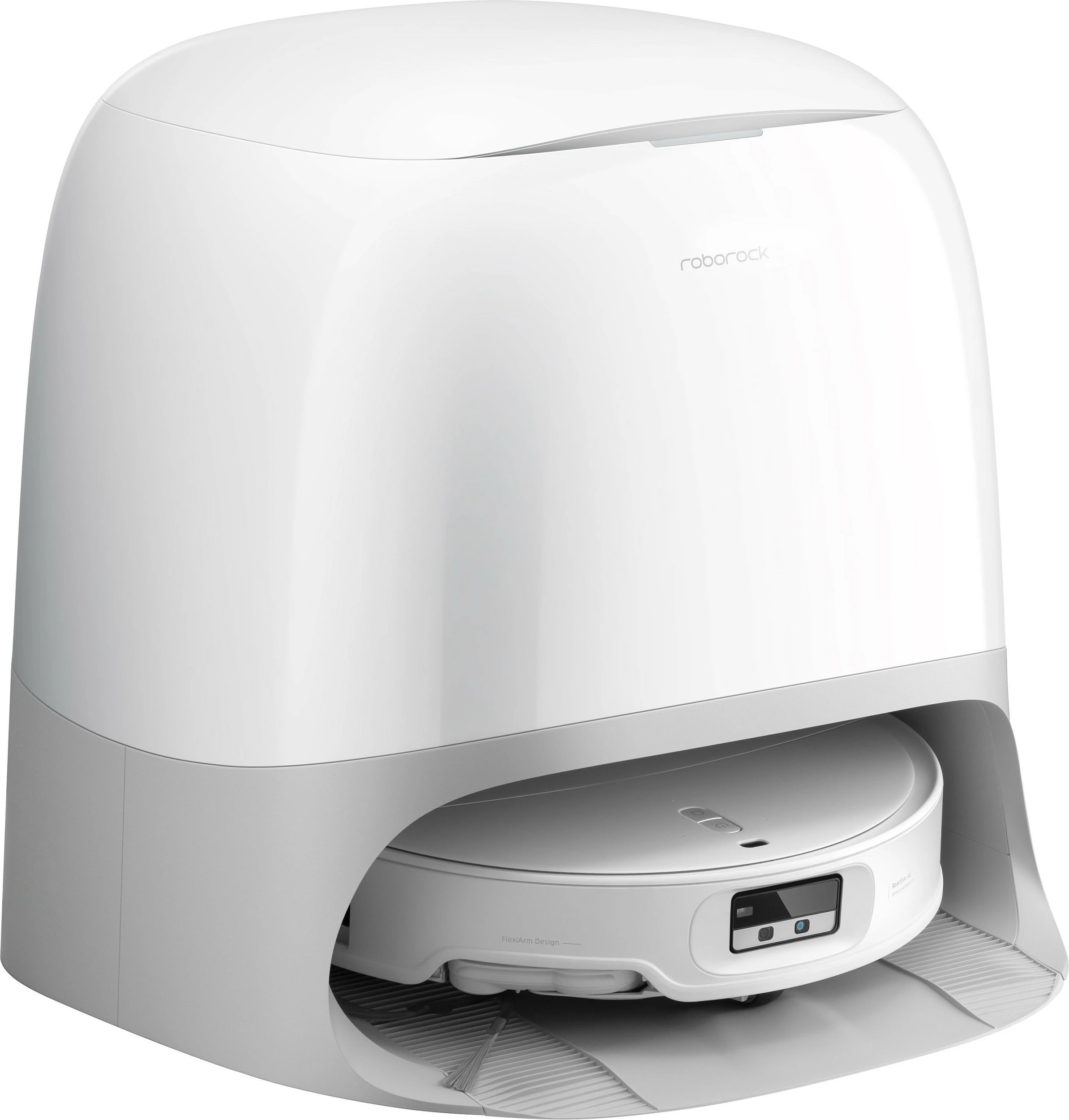 Robot fshesë Roborock Qrevo Curv 2 ProX, 25000 Pa, wet mopping, self-emptying, e bardhë