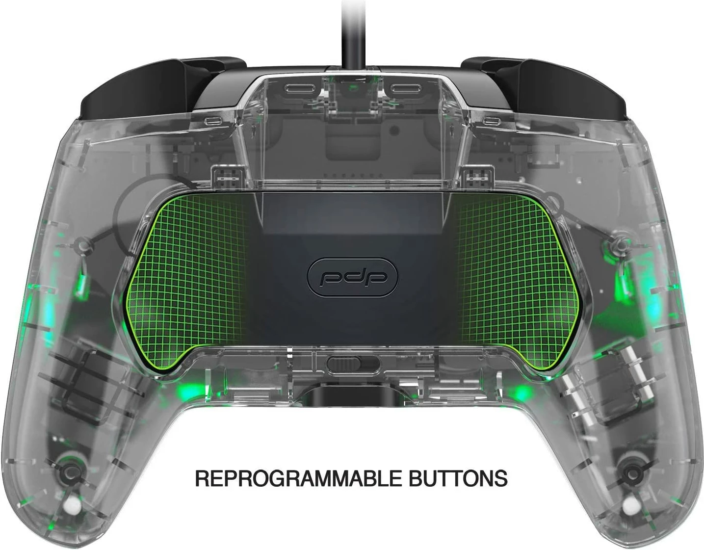Kontroller i kablluar PDP Afterglow Prismatic Deluxe për Nintendo Switch/Switch 2, RGB, kabllo 3 m, transparent