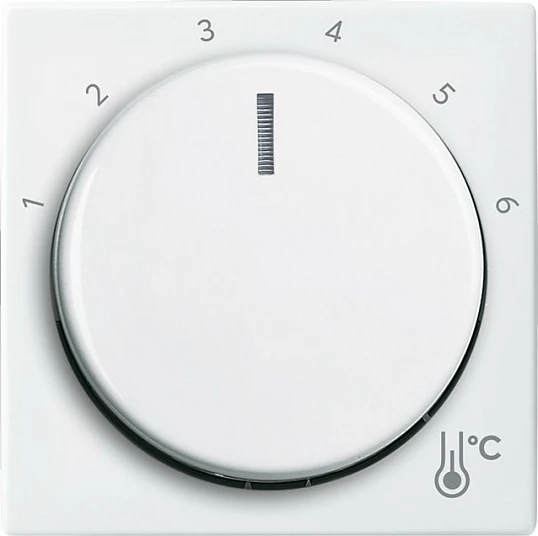 Disk qendror termostati BUSCH-JAEGER 1794 R-914, i rrumbullakët, i bardhë