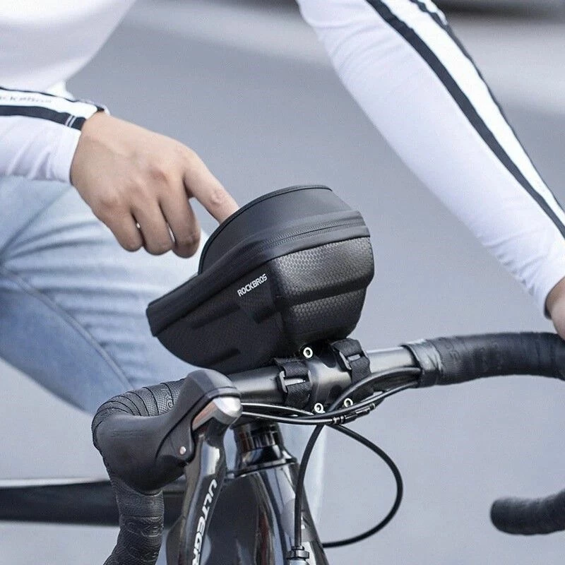 Çantë telefoni për biçikletë Rockbros, e zezë