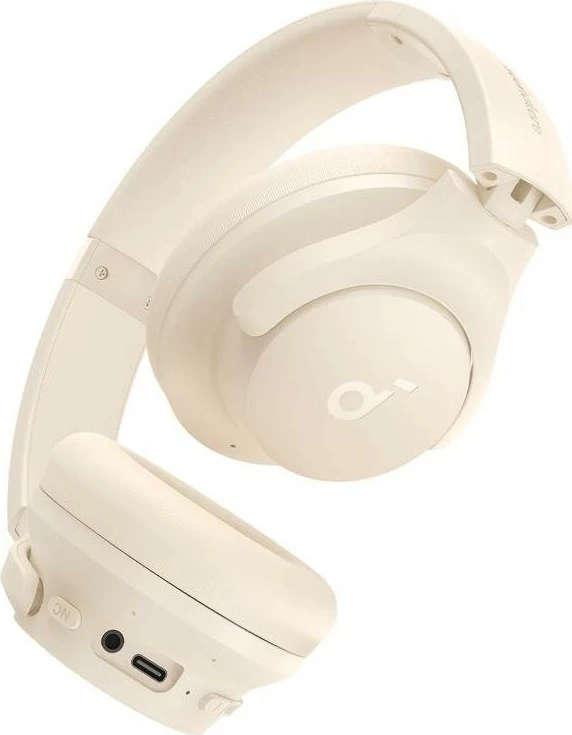 Kufje Anker Soundcore Q20i, Bluetooth 5.0, ANC, 60 orë, të bardha