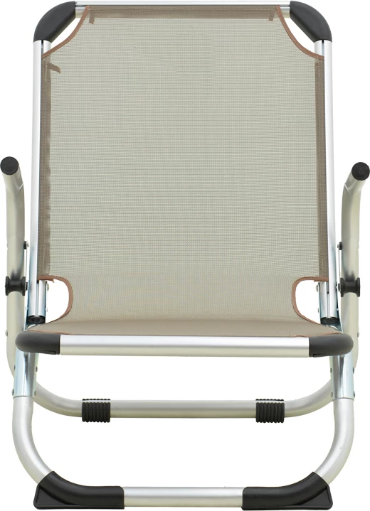 Karrige plazhi Playa, alumin dhe tekstilene, ngjyrë bezhë, 54x72x63cm