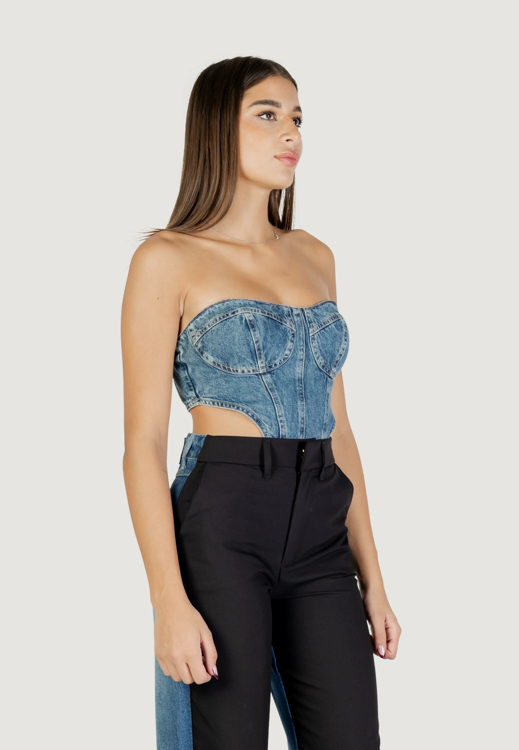 Top bustier për femra Colcci 046.11.00083, denim [Madhësia: M]