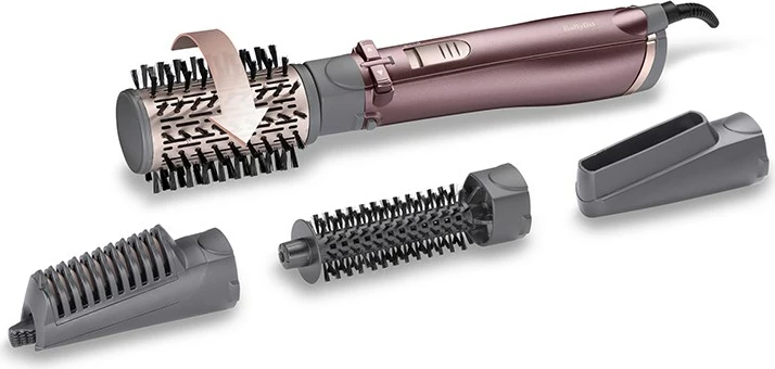 Brushë stiluese për flokë BaByliss AS960E, 1000W, rozë/hiri 5