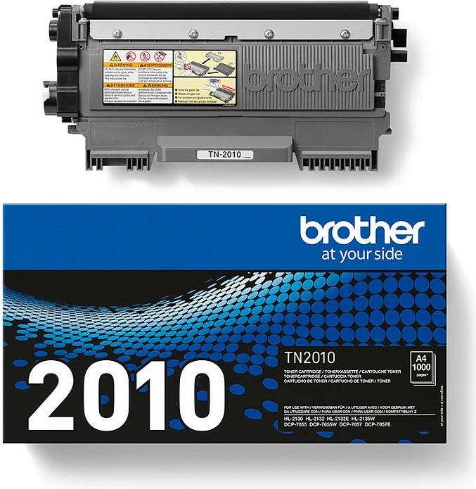 Toner Brother TN-2010, i zi, origjinal, 1000 faqe