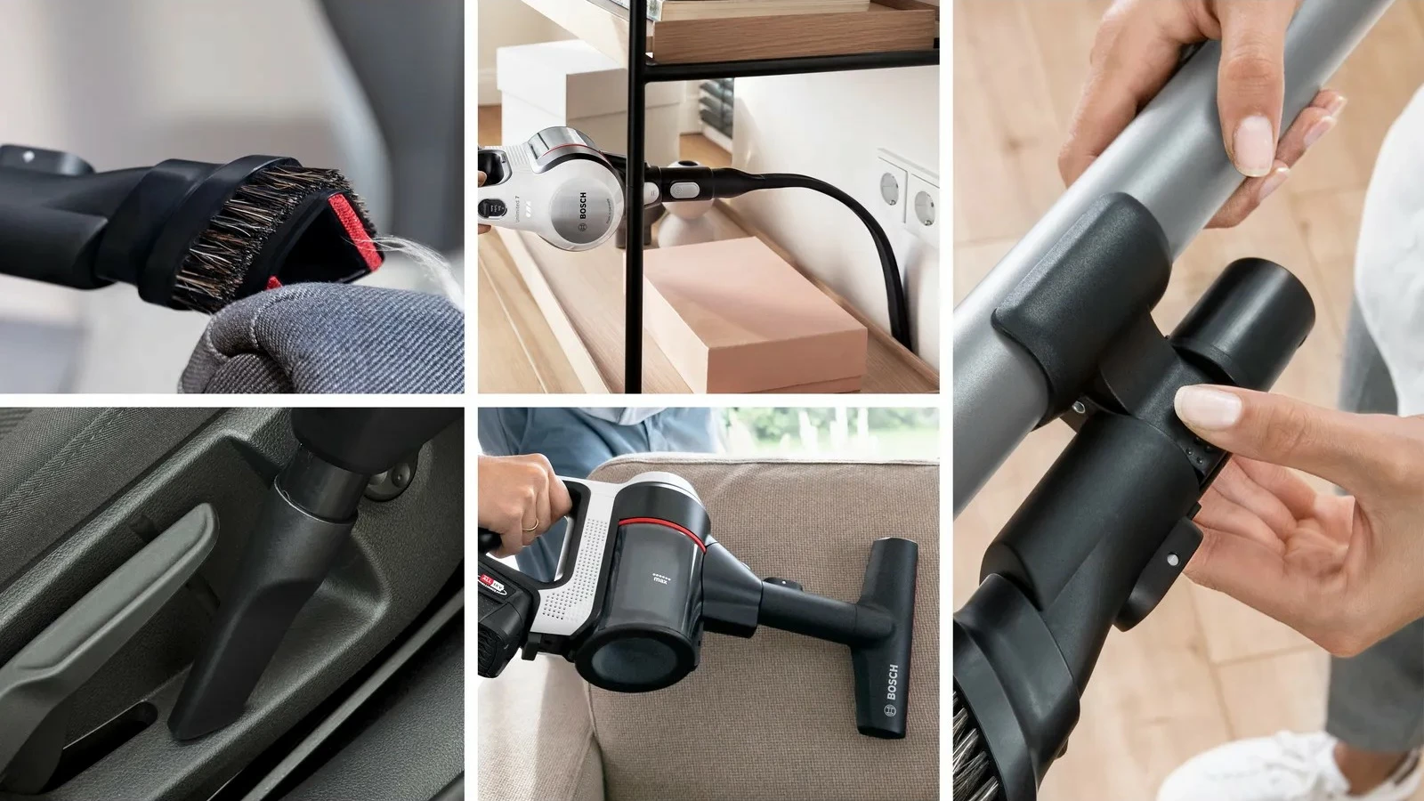 Fshesë me korrent Bosch BSS715CARP, pa qese, 0.3L, 18V, e zezë/argjendtë/e bardhë