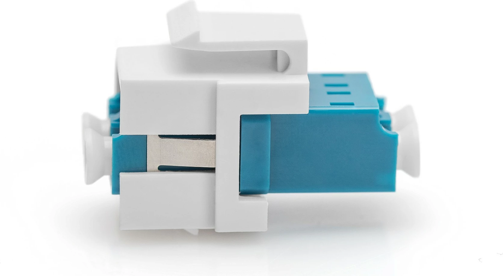 Adapter optik LC/LC Digitus, Keystone, duplex, plastikë, OS2, 22mm, kaltër