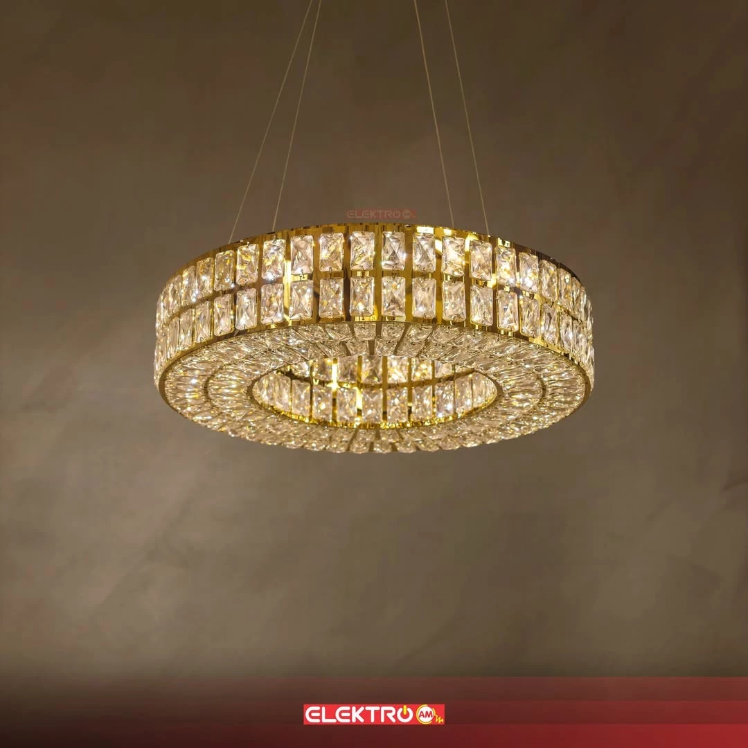 Abazhure LED Kristal i Varur 31319