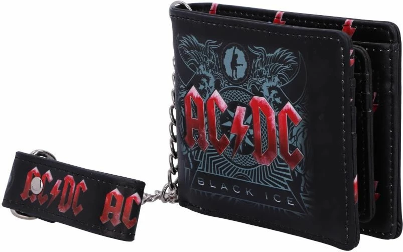 Portofol Nemesis Now AC/DC Black Ice, PU, me zinxhir, e zezë