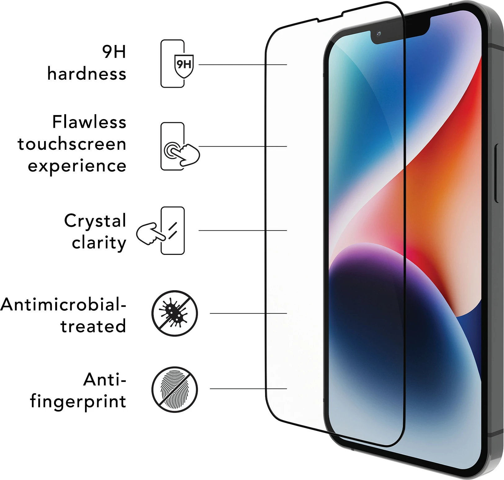 Mbrojtës ekrani dbramante1928 ECO-SHIELD për iPhone 13/13 Pro/14