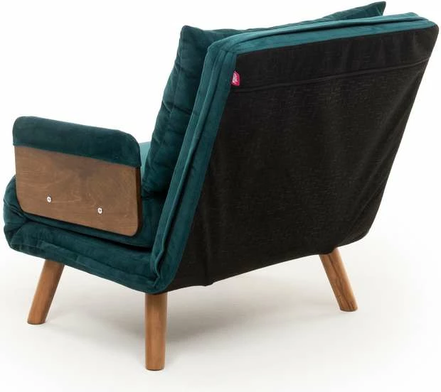 Krevat-karrige një vendi, Atelier del Sofa Cosmo, ngjyrë jeshile petrol