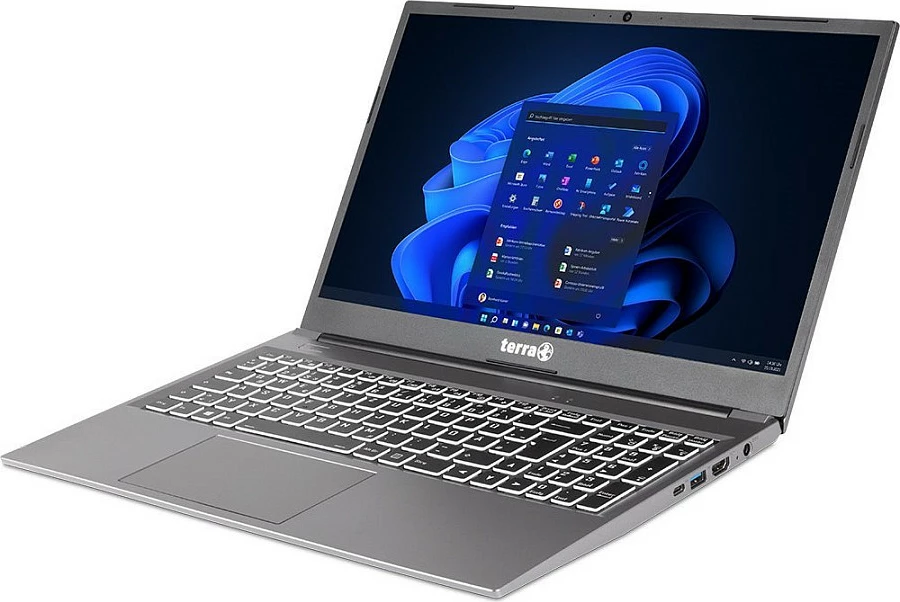 Laptop Terra 1500P, Ryzen 5 7430U, 16GB RAM Memorje, 500GB NVMe SSD, 15.6" FHD, 4G LTE, Windows 11, gri