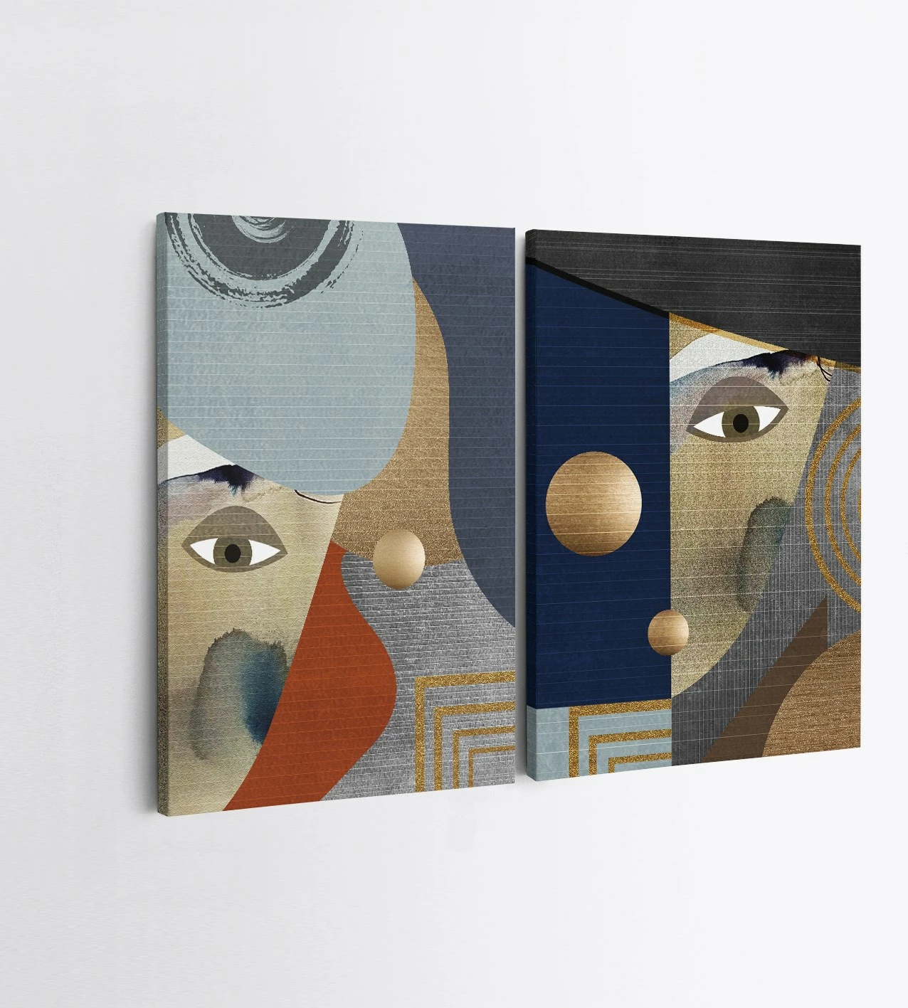 Pikturë dekorative në kanavacë (2 copë), Wallity, 2KNV4335, 50x70cm