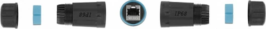 Konektor kablloje DeLOCK RJ45-RJ45 Cat6A, IP68 waterproof, i zi