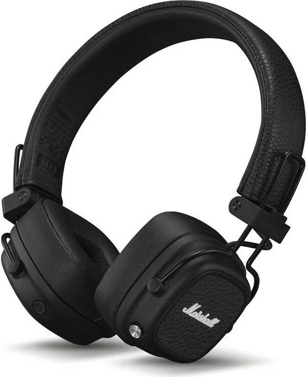 Kufje Marshall Major V, wireless on-ear, 100+ orë bateri, karikim wireless, Bluetooth 5.3, të zeza, set me kabllo 3.5mm + USB-C